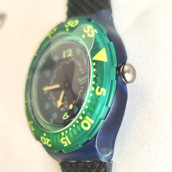 Swatch BLUE MOON SDN100 1991 Scuba Watch New old stock - Picture 5 of 9
